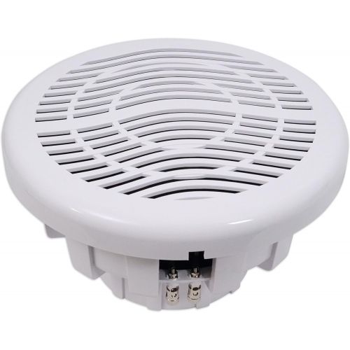  [아마존베스트]Rockville MS12LW 12 2800 Watt White Marine/Boat 12 Subwoofer with LEDs