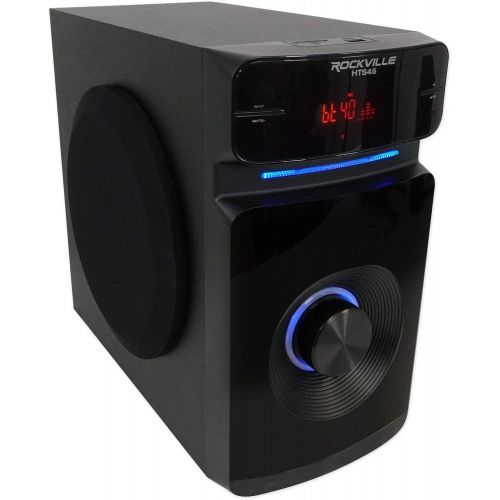  Rockville HTS45 600w 5.1 Channel Bluetooth Home Theater Audio System+Subwoofer