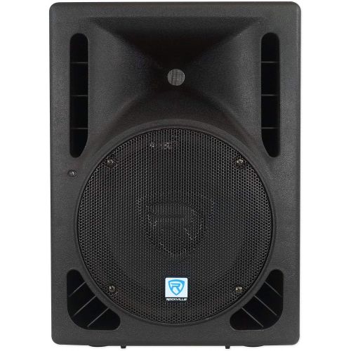  Rockville RPG10BT 10 Powered 600W DJ PA Speaker BlueTooth,USB,SD,Remote + Stand