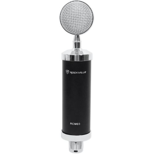  Rockville RCM03 Pro Studio Recording Condenser Microphone Mic+Metal Shock Mount