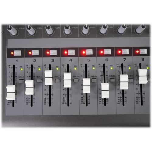  Rockville 18 Channel 6000w Powered Mixer w/USB, Effects/16 XDR2 Mic Pres (RPM1870)