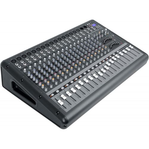  Rockville 18 Channel 6000w Powered Mixer w/USB, Effects/16 XDR2 Mic Pres (RPM1870)