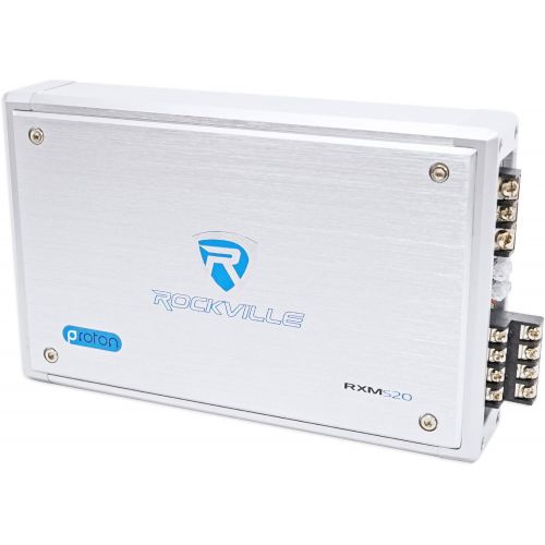  Rockville Micro Marine/ATV Amplifier 1600w Max 4 Channel 4x100/CEA Rated (RXM-S20)