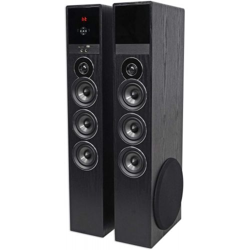  [아마존베스트]Rockville TM150B Black Home Theater System Tower Speakers 10 Sub/Blueooth/USB