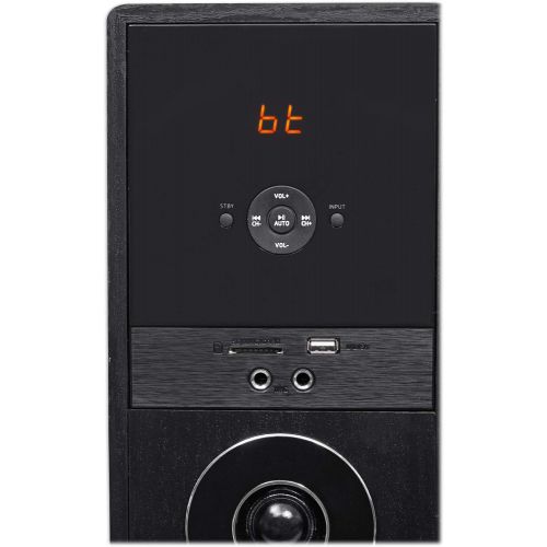 [아마존베스트]Rockville TM150B Black Home Theater System Tower Speakers 10 Sub/Blueooth/USB
