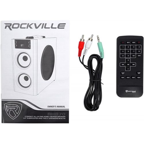  [아마존베스트]Rockville RHB70 Home Theater Compact Powered Speaker System w Bluetooth/USB/FM