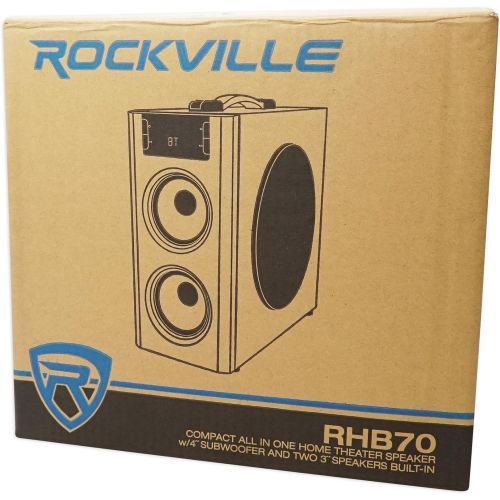  [아마존베스트]Rockville RHB70 Home Theater Compact Powered Speaker System w Bluetooth/USB/FM