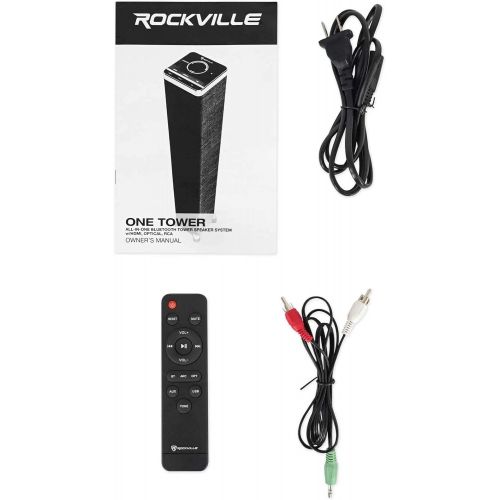  [아마존베스트]Rockville ONE-Tower All-in-One Tower Bluetooth Speaker System+HDMI/Optical/RCA