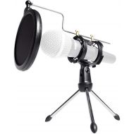 [아마존베스트](2) Rockville Dynamic Podcasting Podcast Microphones+Stands+Pop Filters+Cables