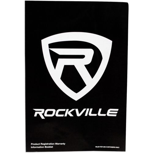  2 Rockville RMM-XLR Dynamic Cardioid Professional Metal Microphones w/XLR Cables