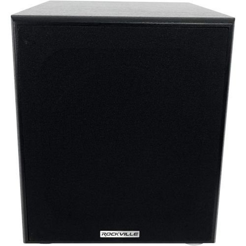  Rockville Rock Shaker 10 Inch Black 600w Powered Home Theater Subwoofer Sub