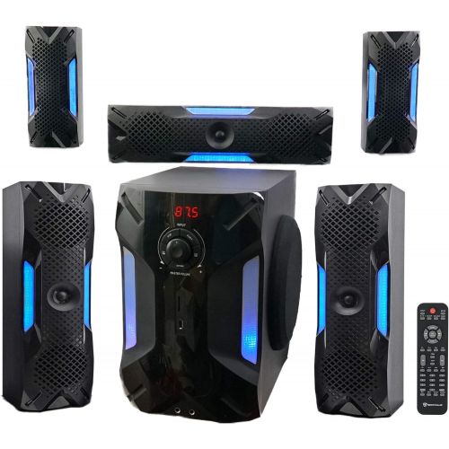  Rockville HTS56 1000w 5.1 Channel Home Theater System/Bluetooth/USB+8 Subwoofer