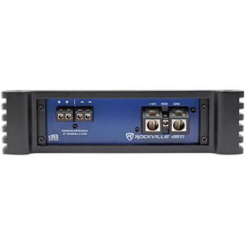  Rockville dB15 6000 Watt Peak/1500w RMS Mono 2 Ohm Amplifier Car Audio Amp