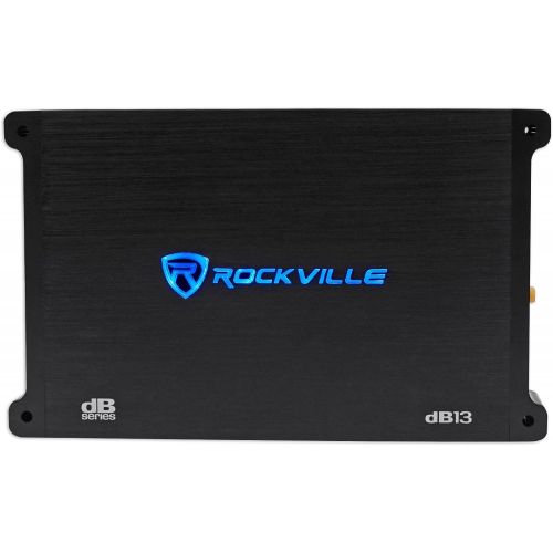  Rockville dB13 3000 Watt Peak/750w RMS Mono 2 Ohm Amplifier Car Amp