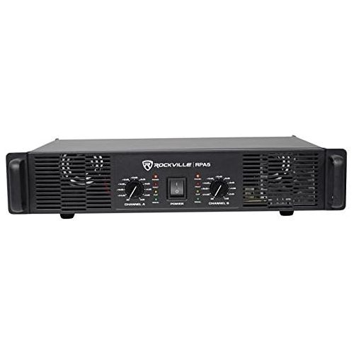  Rockville RPA5 1000w Peak / 400w RMS (200 x 2) 2 Channel Power Amplifier Pro/DJ Amp