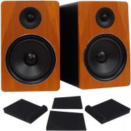 [아마존베스트]Pair Rockville APM8C 8 2-Way 500 Watt Powered USB Studio Monitor Speakers+Pads