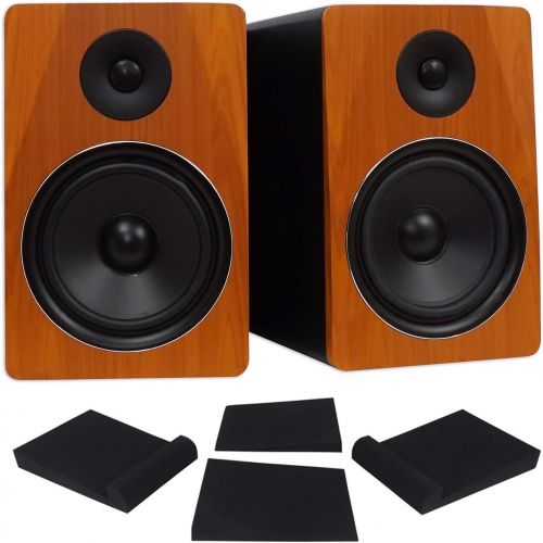  [아마존베스트]Pair Rockville APM8C 8 2-Way 500 Watt Powered USB Studio Monitor Speakers+Pads