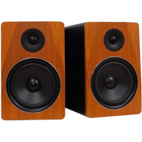  [아마존베스트]Pair Rockville APM8C 8 2-Way 500 Watt Powered USB Studio Monitor Speakers+Pads