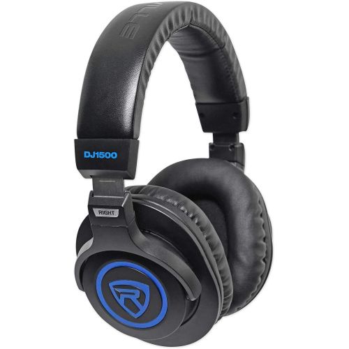  [아마존베스트]Rockville DJ Headphones w/Detachable Coil Cable, Case+Extra Ear Pad (DJ1500)