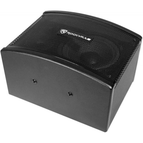  [아마존베스트]Rockville Pair KPS65 2-Way 400 Watt Karaoke Speakers+Wall Brackets/MDF, Black, 6.5