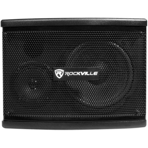  [아마존베스트]Rockville Pair KPS65 2-Way 400 Watt Karaoke Speakers+Wall Brackets/MDF, Black, 6.5