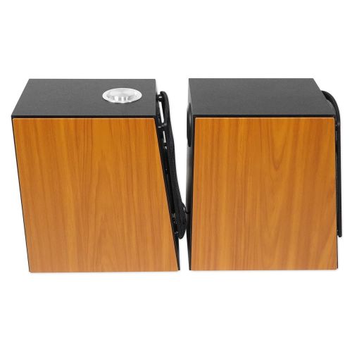  Pair Rockville HD5 5 150w RMS Powered Bluetooth Bookshelf Home Theater Speakers