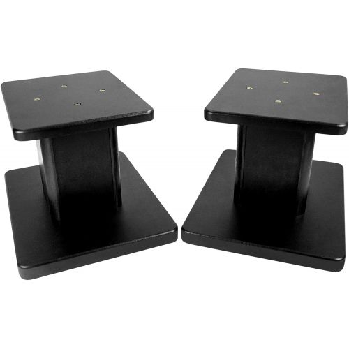  (2) Rockville HD5 5 Powered Bluetooth Bookshelf Home Theater Speakers+Stands