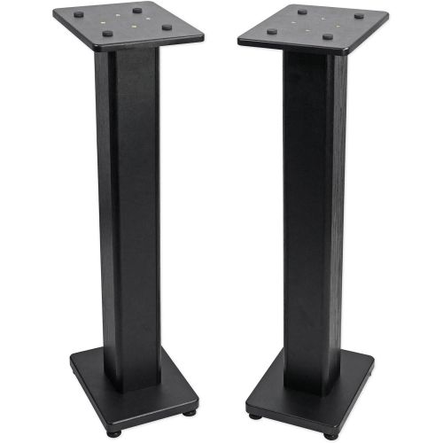  Pair Rockville HD5 5 Bluetooth Bookshelf Home Theater Speakers+Stands - Black