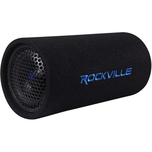  Rockville RTB80A 8 400 Watt Powered Subwoofer Bass Tube + MP3 Input