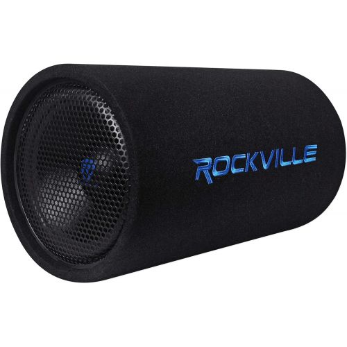  Rockville RTB80A 8 400 Watt Powered Subwoofer Bass Tube + MP3 Input