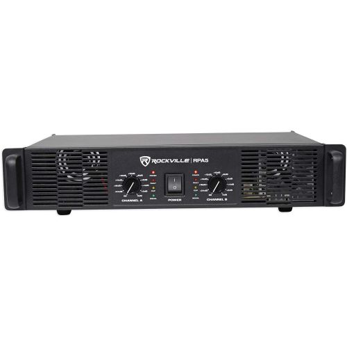  Rockville RPA5 1000 Watt Peak  500w RMS 2 Channel Power Amplifier ProDJ Amp