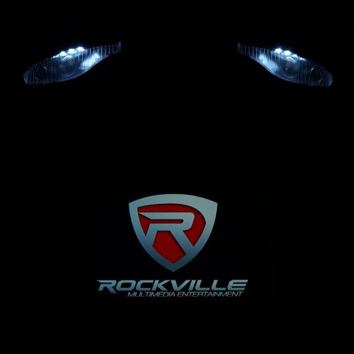  Rockville RVD12HD-BK 12 Black Flip Down Car Monitor DVDUSB Player+Headphones