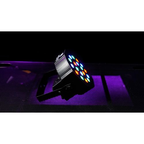  Rockville RockPAR50 LED RGB Compact Par Can DJClub DMX Wash Light+Dual Bracket