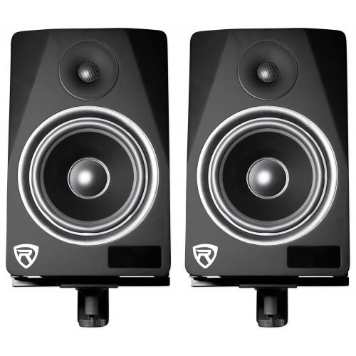  Rockville RHSB8 Wall Mount Swivel Home Theater Bookshelf Speaker Brackets (Pair)