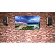 (2) Rockville HD5 5 150w RMS Powered Bluetooth Bookshelf Speakers+Wall Brackets