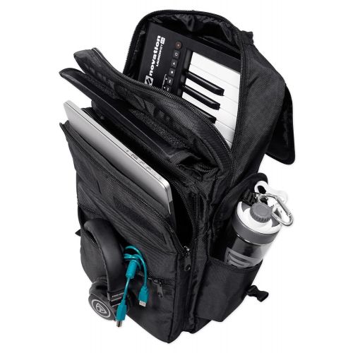  Rockville 25-Key Case Soft Carry Bag Backpack For Impulse+Launchkey 25 Keyboards