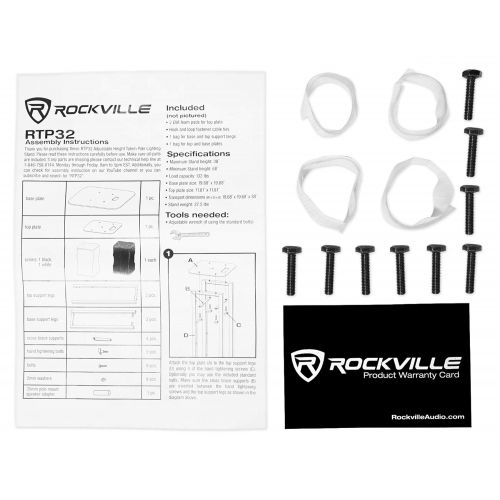  Rockville (1) Totem Light Stand+Black+White Scrims For American DJ Vizi Beam RXONE