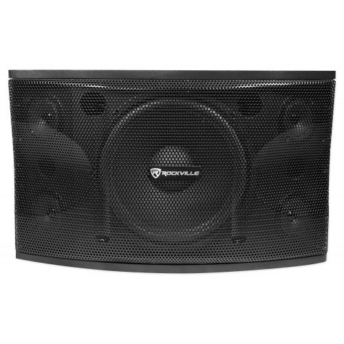  Rockville DJ Package w (2) 12 1600w Speakers+Sub+Bluetooth Amplifier+Stands+Cables+Bag