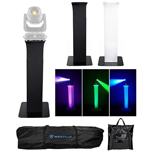  Rockville (1) Totem Light Stand+Black+White Scrims For Chauvet Intimidator Spot 375Z IRC