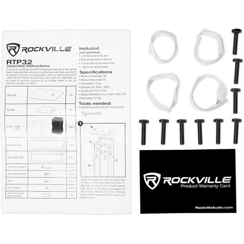  Rockville (1) Totem Light Stand+Black+White Scrims For Chauvet Intimidator Spot 375Z IRC