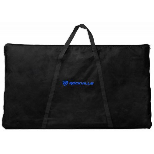  Rockville RFAAB DJ Event Facade Booth + Travel Bag + Scrim + Mixer Stand