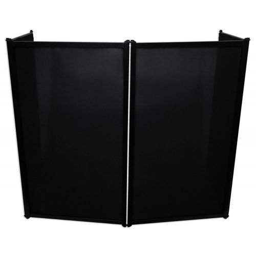  Rockville RFAAB DJ Event Facade Booth + Travel Bag + Scrim + Mixer Stand