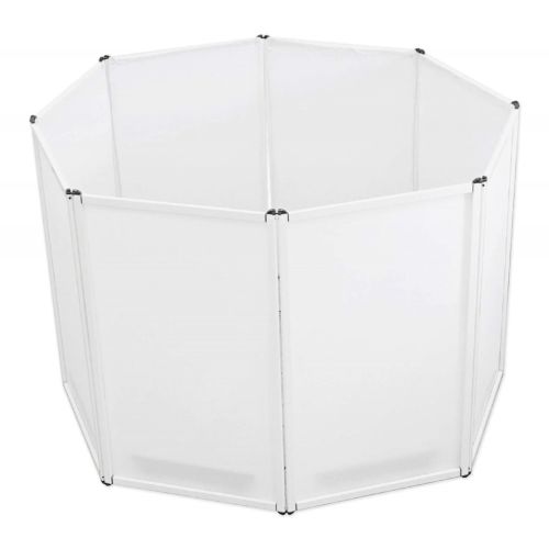  Rockville RFAAW 8-Panel Club-Style DJ Event Facade Metal Frame Booth+Bag+Scrim