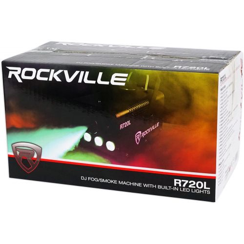  Rockville RFAAW DJ Event Facade Booth+Travel Bag+Scrim+Fog Machine+Gallon Fluid