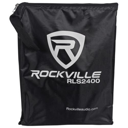  Rockville RFAAW DJ Event Facade Light Weight Booth+Travel Bag+Scrim+Laptop Stand