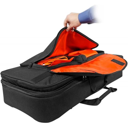  Rockville RDJB20 DJ Controller Travel Bag Carry Case For Gemini CDMP-7000