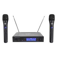 Rockville RWM1203VH VHF Wireless Dual Handheld Microphone SystemDigital Display