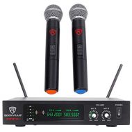 Rockville RWM70U Dual UHF All Metal Wireless Microphone For Church Sound Systems