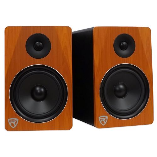  (2) Rockville APM8C 8 500w Studio Monitors+Stands+Pads+Headphones+Mic+Shield