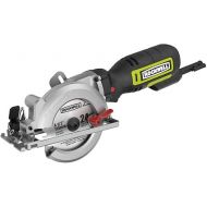 Rockwell 4-1/2” Compact Circular Saw, 5 amps, 3500 rpm, with Dust Port and Starter Kit- RK3441K , Black